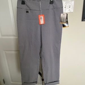 Lisette Ankle Pants Black and White